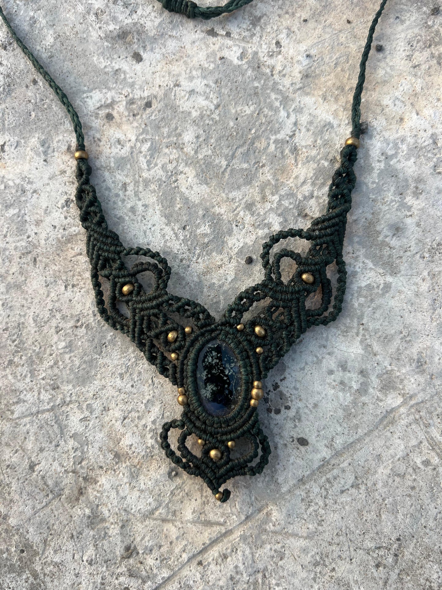 Celestial Harmony Macrame Necklace