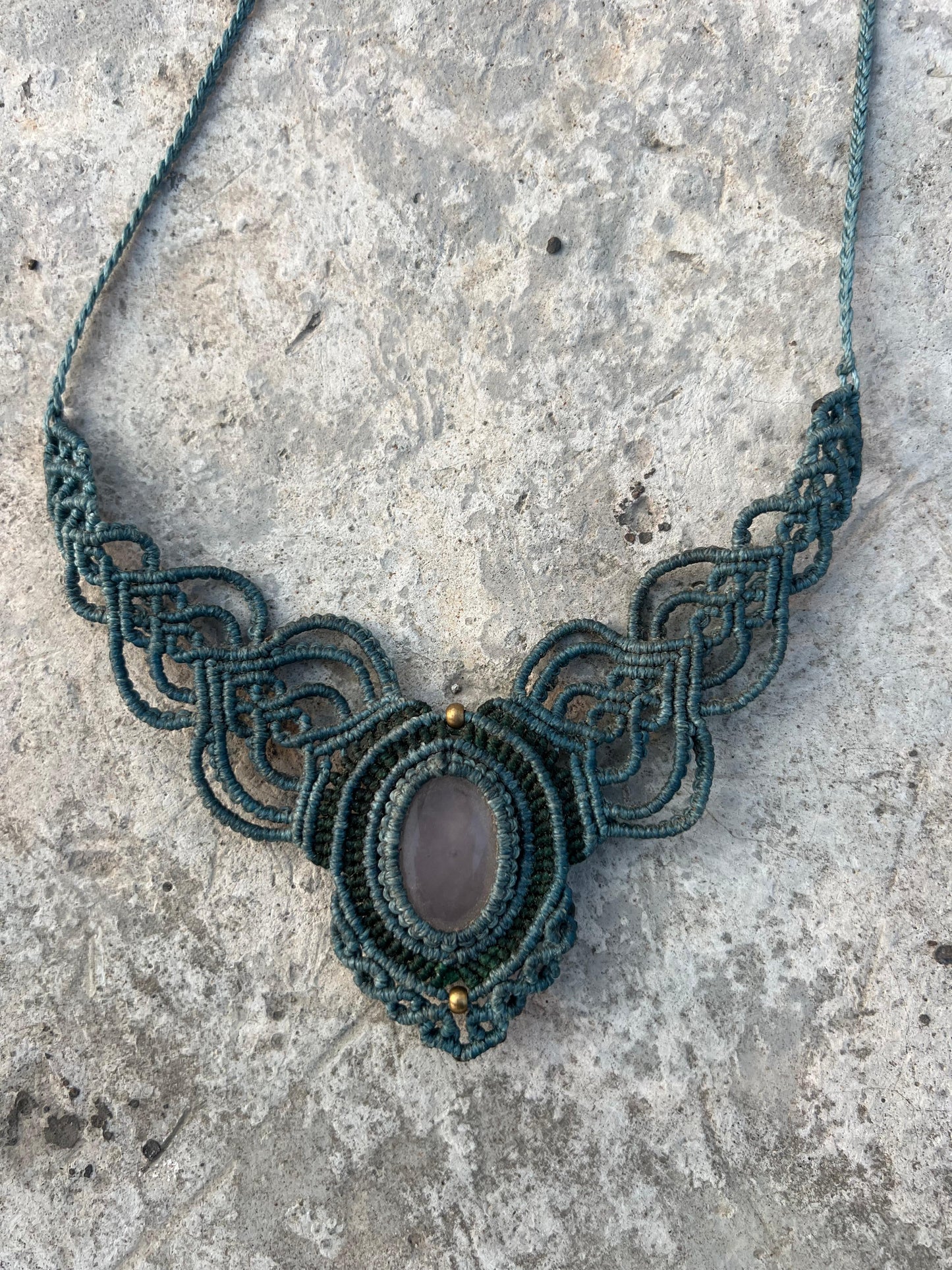 Serenity Knot Macrame Necklace