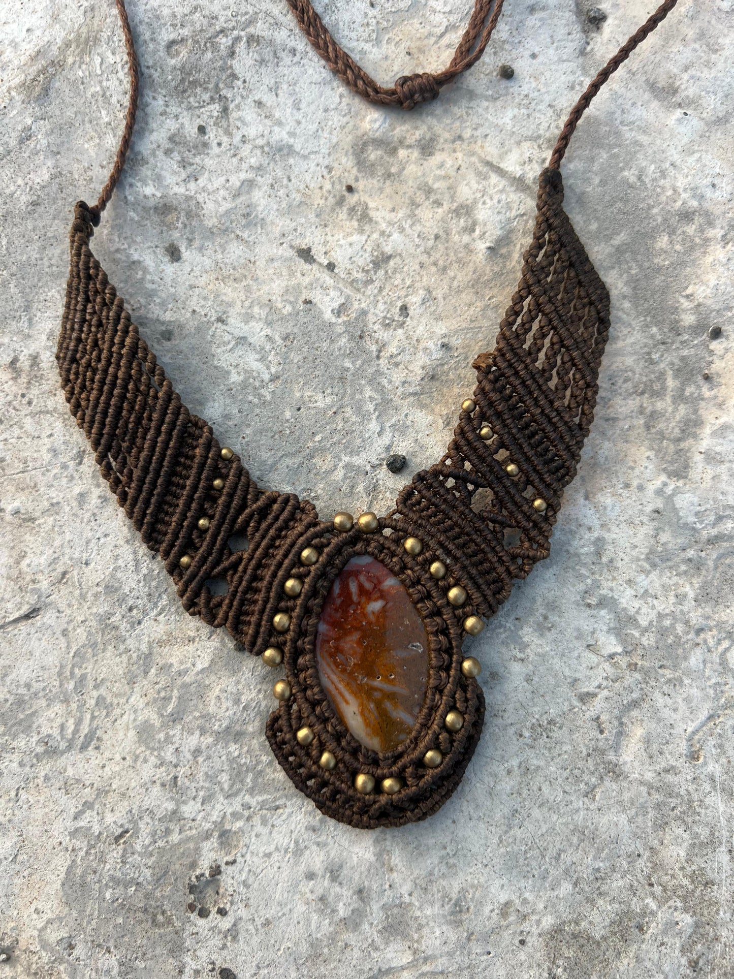 Guardian Amulet Macrame Necklace