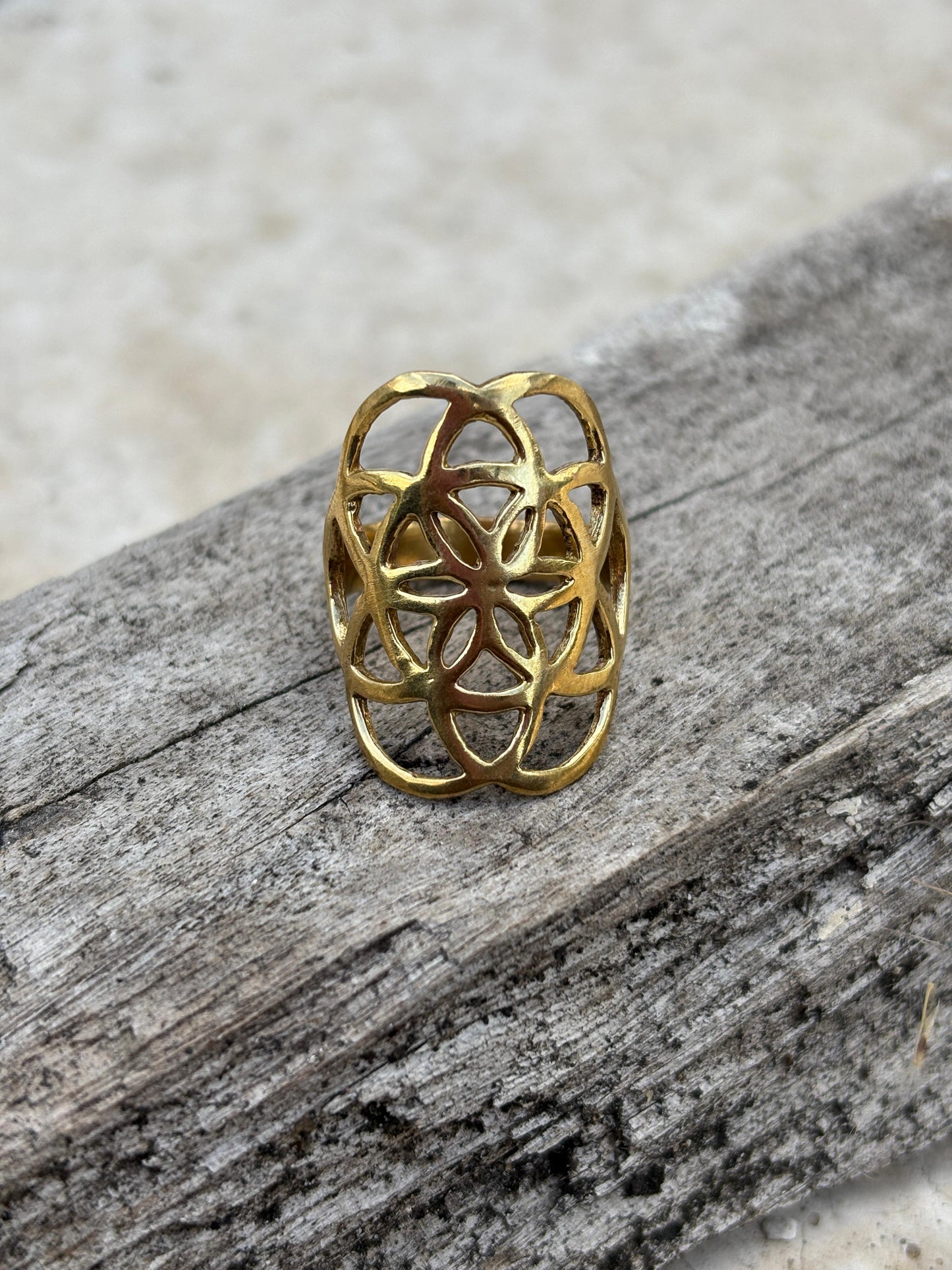 Viking Flower Of Life Ring
