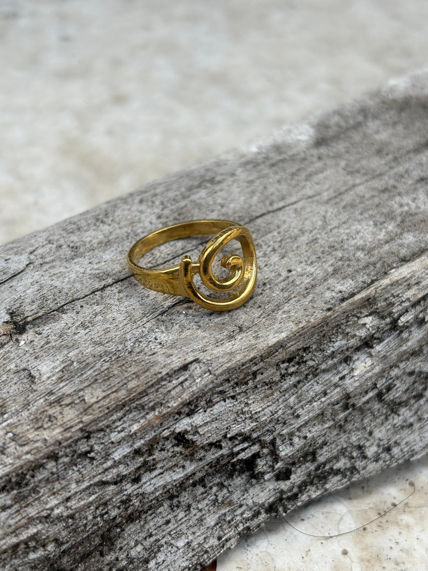 Spiral Brass Ring
