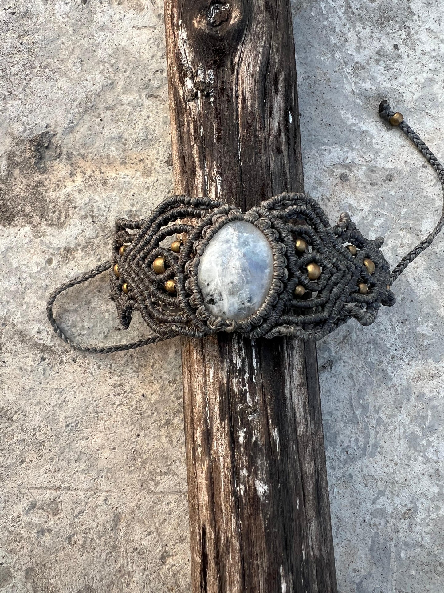 Sacred Spiral Macrame Bracelet