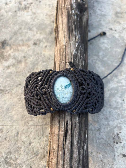 Moonstone Embrace Macrame Bracelet