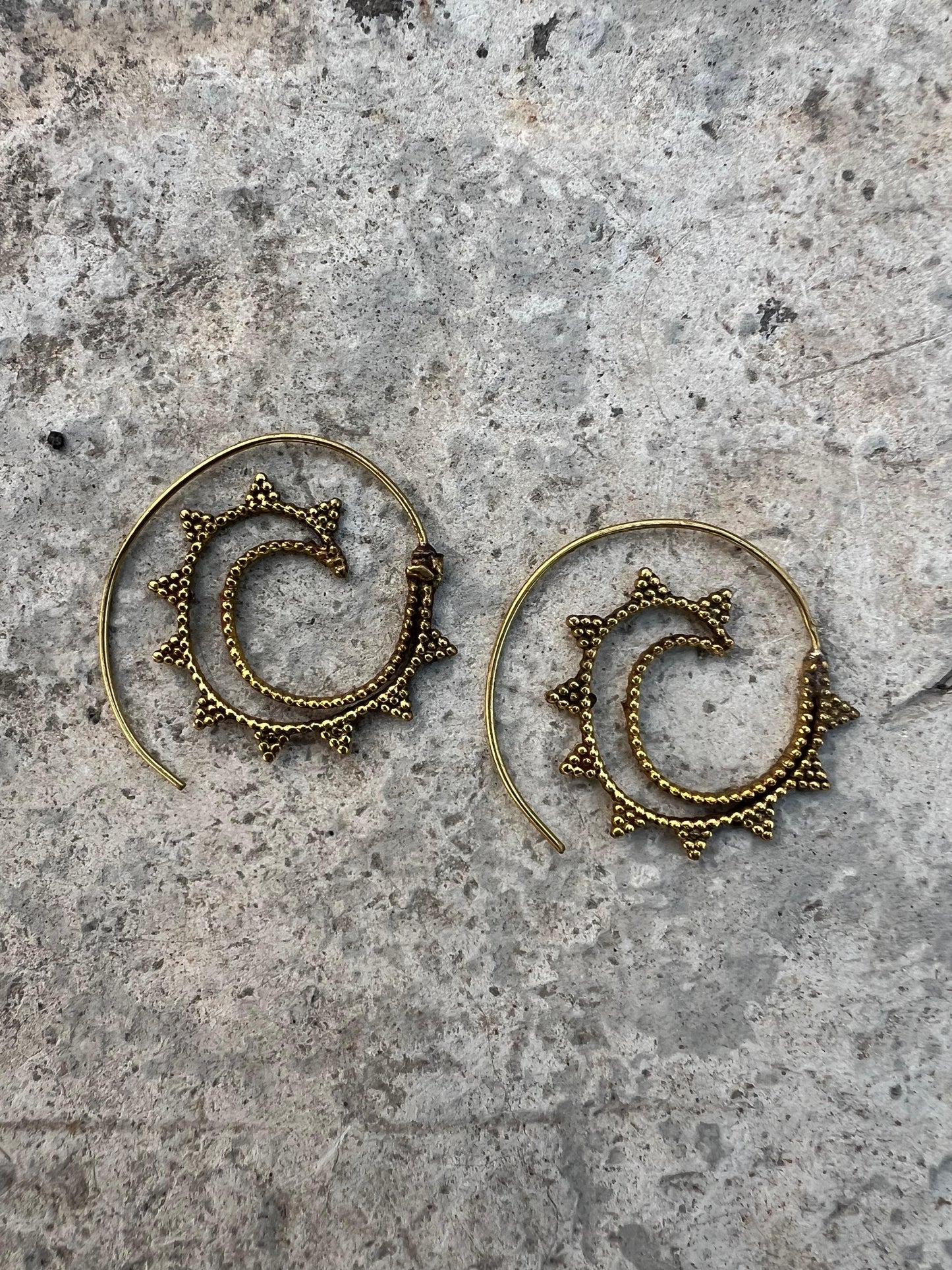 Sun Spiral Earing