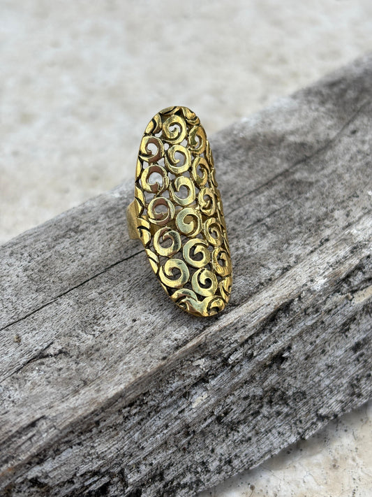 Spiral Tribal Ring