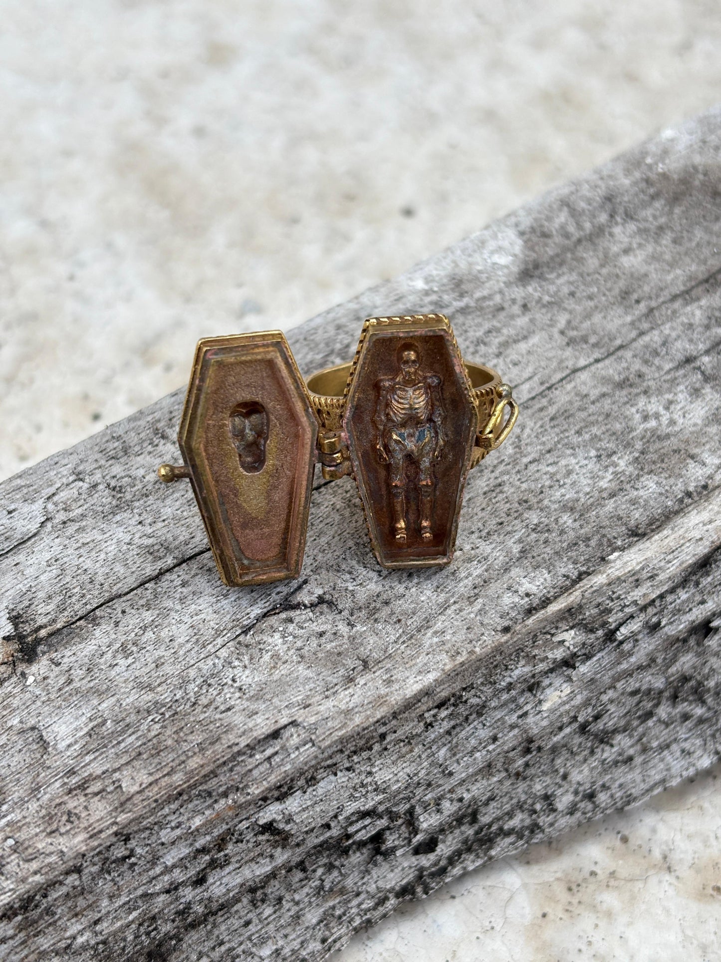 Coffin Poison Ring