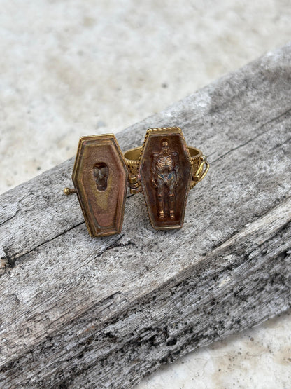 Coffin Poison Ring