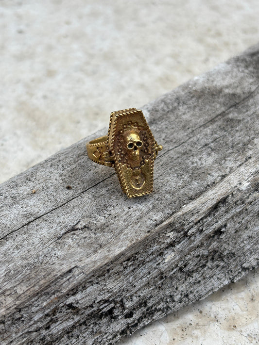 Coffin Poison Ring
