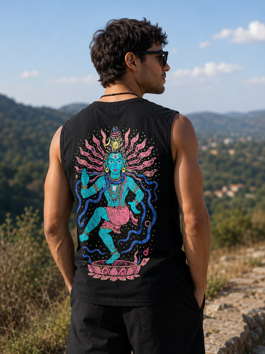 Cosmic Tandava (UV REACTIVE TANK TOP)