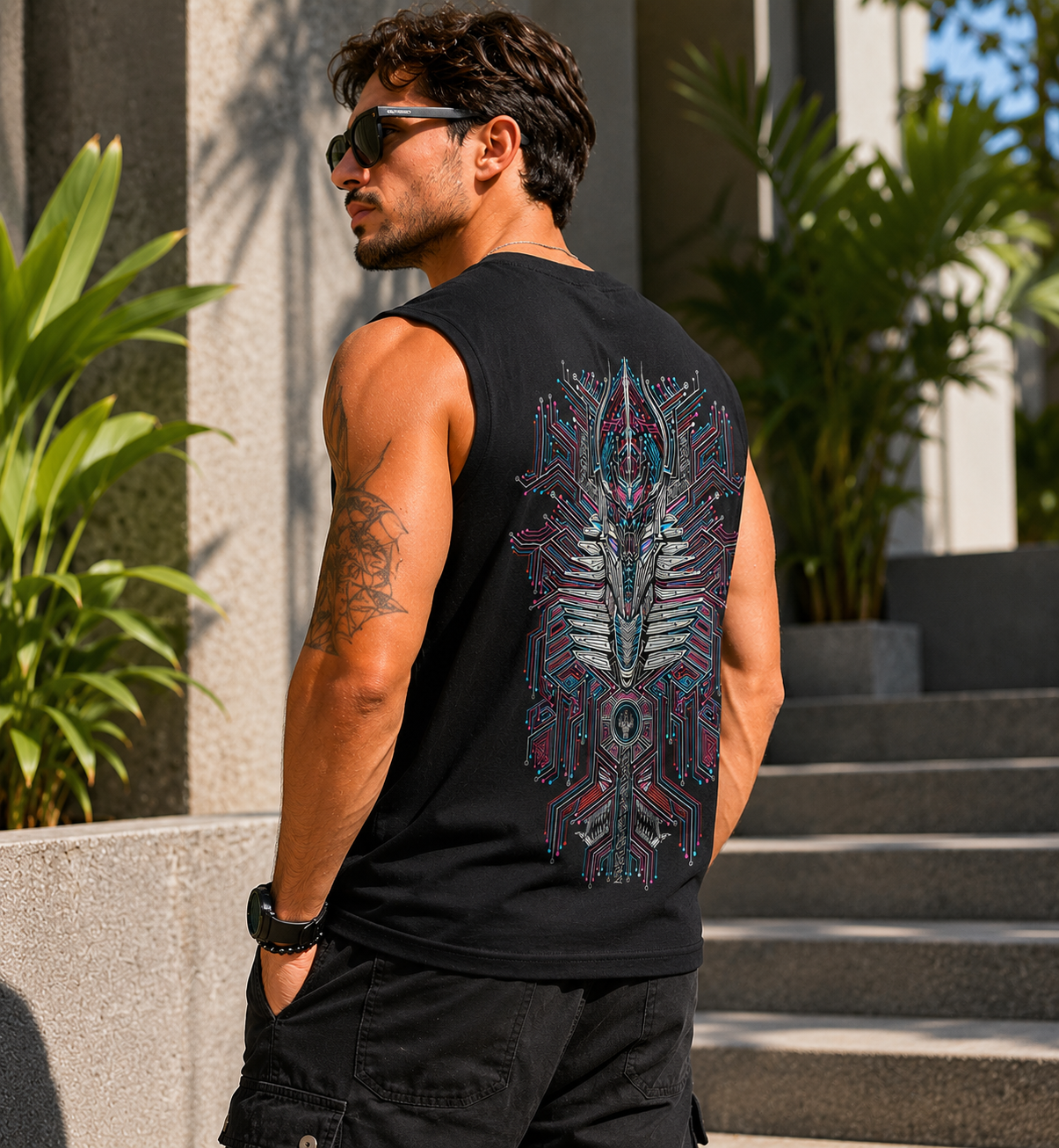 Anubis ( UV reactive tank top)